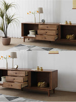 Stylish Wooden TV Stand with Storage - Modern Design for Living Room Furniture fls-5338