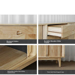Stylish Wooden TV Stand with Storage - Modern Design for Living Room Furniture fls-5338