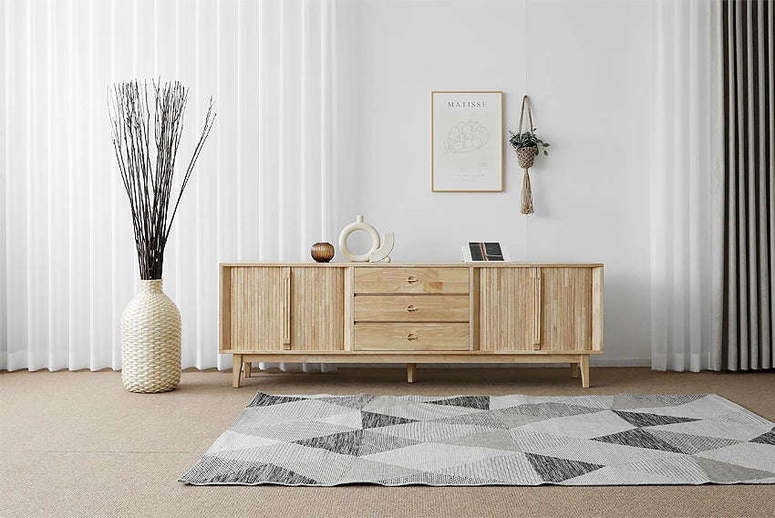 Stylish Wooden TV Stand with Storage - Modern Design for Living Room Furniture fls-5338