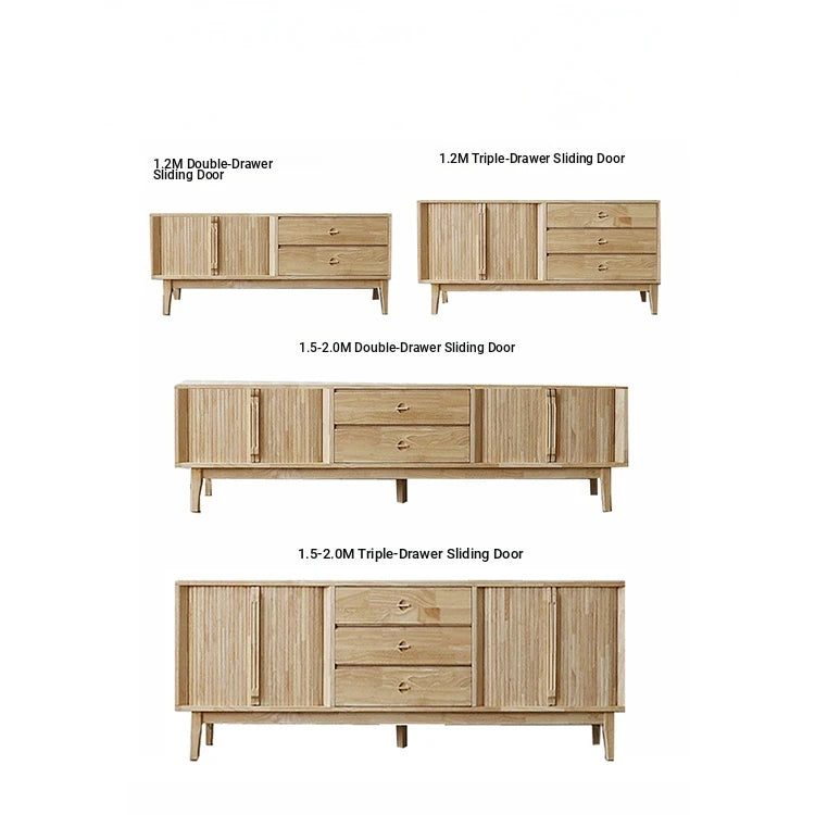 Stylish Wooden TV Stand with Storage - Modern Design for Living Room Furniture fls-5338