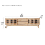 Modern Solid Wood TV Stand with Storage - Stylish and Functional Entertainment Center fls-5339