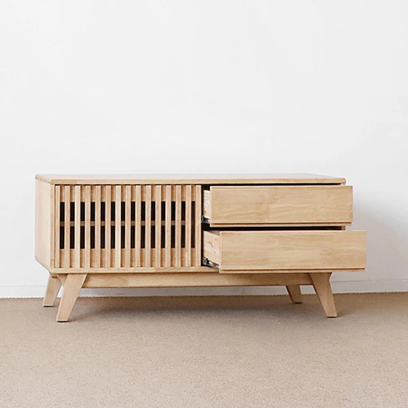 Modern Solid Wood TV Stand with Storage - Stylish and Functional Entertainment Center fls-5339