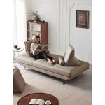 Stylish Pine Frame Sofa with Cotton-Ramie Upholstery, Comfortable Foam Cushions, and Sleek Metal Base - Modern Living Room Furniture flsd-5180