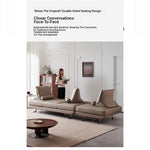 Stylish Pine Frame Sofa with Cotton-Ramie Upholstery, Comfortable Foam Cushions, and Sleek Metal Base - Modern Living Room Furniture flsd-5180