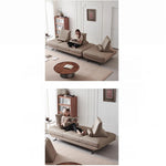Stylish Pine Frame Sofa with Cotton-Ramie Upholstery, Comfortable Foam Cushions, and Sleek Metal Base - Modern Living Room Furniture flsd-5180