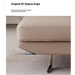 Stylish Pine Frame Sofa with Cotton-Ramie Upholstery, Comfortable Foam Cushions, and Sleek Metal Base - Modern Living Room Furniture flsd-5180