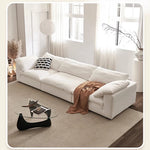 Luxurious Pine Sofa with Cotton-Ramie Upholstery and Plush Goose Down Feather Filling - Perfect for Modern Living Rooms! flsd-5181