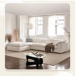Luxurious Pine Sofa with Cotton-Ramie Upholstery and Plush Goose Down Feather Filling - Perfect for Modern Living Rooms! flsd-5181
