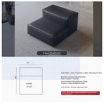 Luxurious Modular Sofa in Cowhide Leather – Versatile and Modern Design for Your Living Space flsd-5182