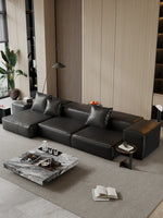 Luxurious Modular Sofa in Cowhide Leather – Versatile and Modern Design for Your Living Space flsd-5182