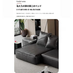 Luxurious Modular Sofa in Cowhide Leather – Versatile and Modern Design for Your Living Space flsd-5182