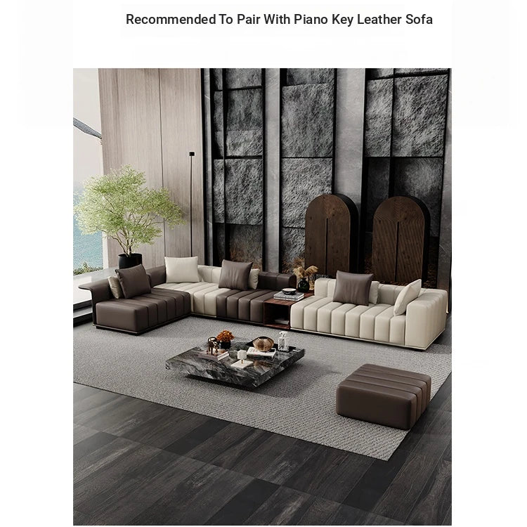 Stylish Marble and Stainless Steel Tea Table - Modern Living Room Centerpiece flsd-5183