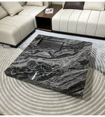 Stylish Marble and Stainless Steel Tea Table - Modern Living Room Centerpiece flsd-5183