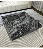 Stylish Marble and Stainless Steel Tea Table - Modern Living Room Centerpiece flsd-5183