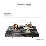 Stylish Marble and Stainless Steel Tea Table - Modern Living Room Centerpiece flsd-5183