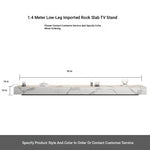 Stylish Modern TV Cabinet with Ceramic Sintered Stone Top, Pine Accents, and Durable Metal Frame - Perfect Home Entertainment Center flsd-5184