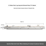 Stylish Modern TV Cabinet with Ceramic Sintered Stone Top, Pine Accents, and Durable Metal Frame - Perfect Home Entertainment Center flsd-5184