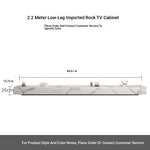 Stylish Modern TV Cabinet with Ceramic Sintered Stone Top, Pine Accents, and Durable Metal Frame - Perfect Home Entertainment Center flsd-5184