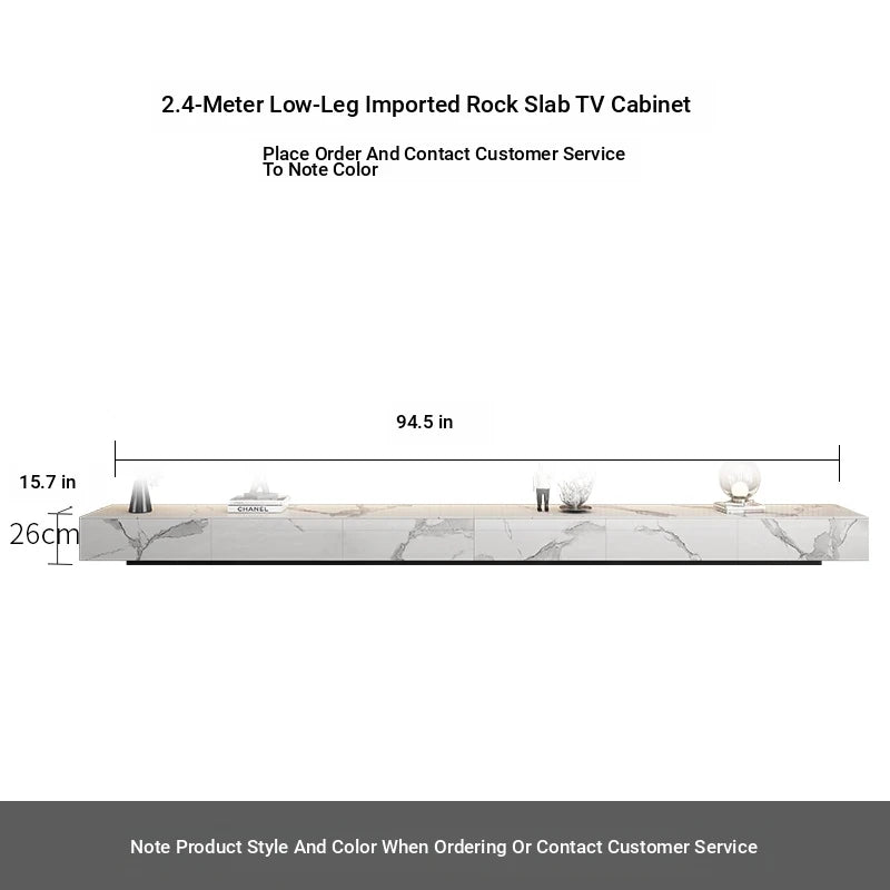 Stylish Modern TV Cabinet with Ceramic Sintered Stone Top, Pine Accents, and Durable Metal Frame - Perfect Home Entertainment Center flsd-5184