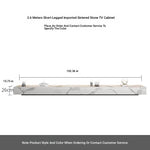 Stylish Modern TV Cabinet with Ceramic Sintered Stone Top, Pine Accents, and Durable Metal Frame - Perfect Home Entertainment Center flsd-5184