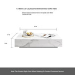 Modern Ceramic Sintered Stone Coffee Table with Pine and Metal Accents – Stylish Living Room Furniture flsd-5185