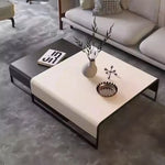 Stylish Synthetic Leather and Carbon Steel Tea Table - Modern Home Decor Piece flsd-5187