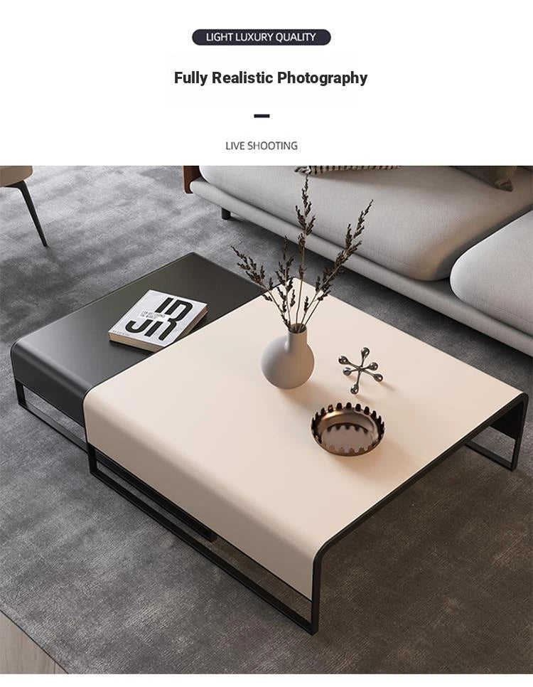 Stylish Synthetic Leather and Carbon Steel Tea Table - Modern Home Decor Piece flsd-5187