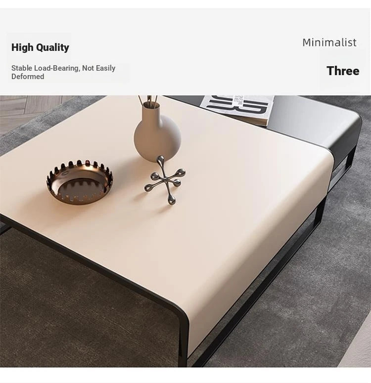 Stylish Synthetic Leather and Carbon Steel Tea Table - Modern Home Decor Piece flsd-5187