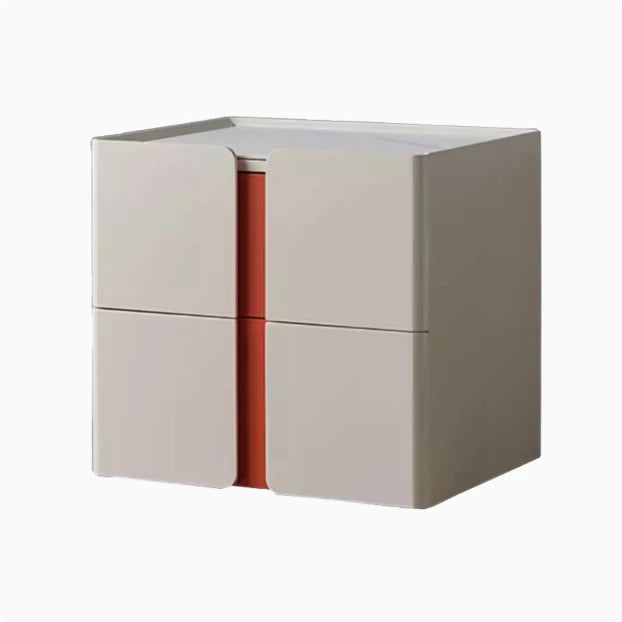 Modern Bedside Cupboard with Sleek Design – Density Board, Pine, Ceramic Sintered Stone & Metal Finish flsd-5189