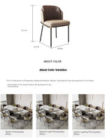 Elegant Ceramic Sintered Stone Dining Table with Stainless Steel Base - Modern Multi-Layer Design for Your Home flsd-5190