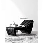 Sleek Foldable Chair for Versatile Comfort - Dual-Use Design in Synthetic Leather and Foam flsd-5194