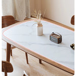 Sleek Matte White Sintered Stone & Ash Wood Dining Table – Modern Elegance for Your Home fmbs-002