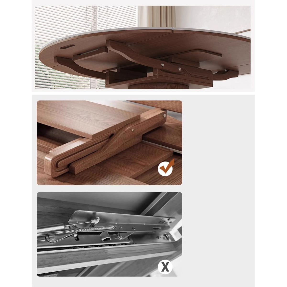 Elegant Glossy White Sintered Stone Table with Oak Wood Base for Modern Interiors fmbs-003