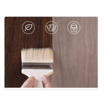 Elegant Glossy White Sintered Stone Table with Premium Ash Wood Base fmbs-005