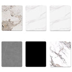 Elegant Glossy White Sintered Stone Table with Premium Ash Wood Base fmbs-005