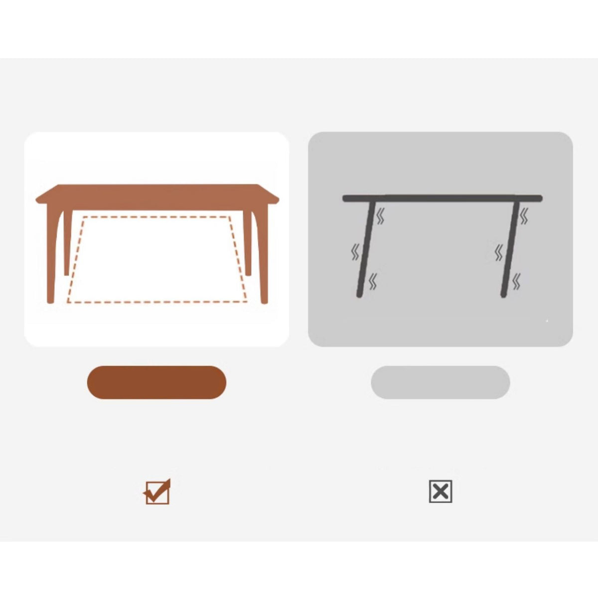 Stylish Brown Table with Natural Sintered Stone and Ash Wood Frame fmbs-006