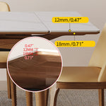 Elegant Brown Framed Table with Natural Sintered Stone and Ash Wood Finish fmbs-008