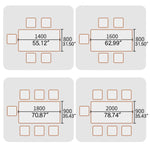 Elegant Brown Frame Table with Natural Sintered Stone and Ash Wood Finish fmbs-009