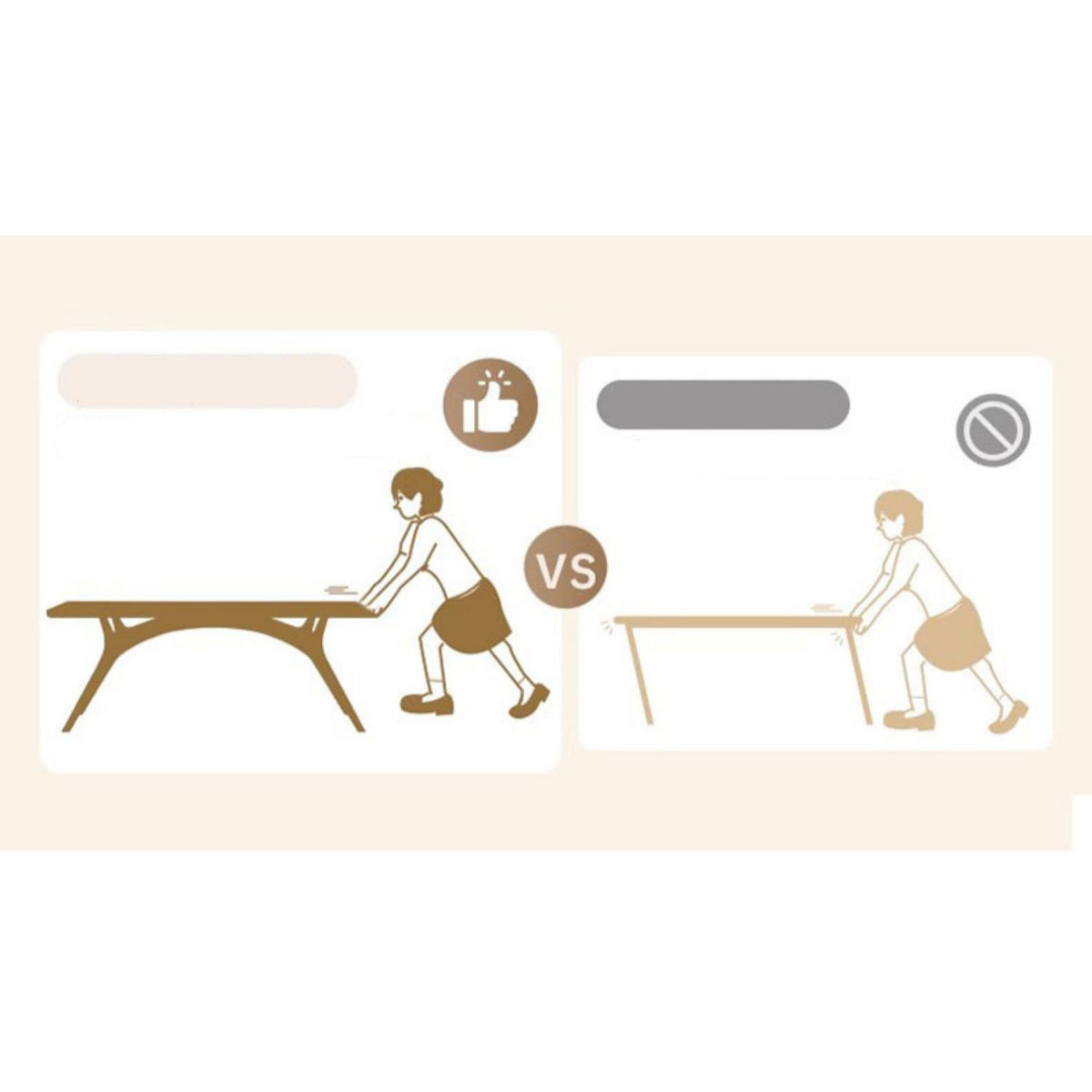 Elegant Brown Natural Black Ash Wood Table with Sintered Stone Top fmbs-013