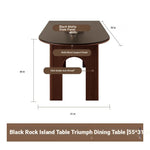 Sleek Ash Wood & Sintered Stone Dining Table – Modern Elegance for Your Home fme-3124