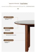 Sleek Ash Wood & Sintered Stone Dining Table – Modern Elegance for Your Home fme-3124