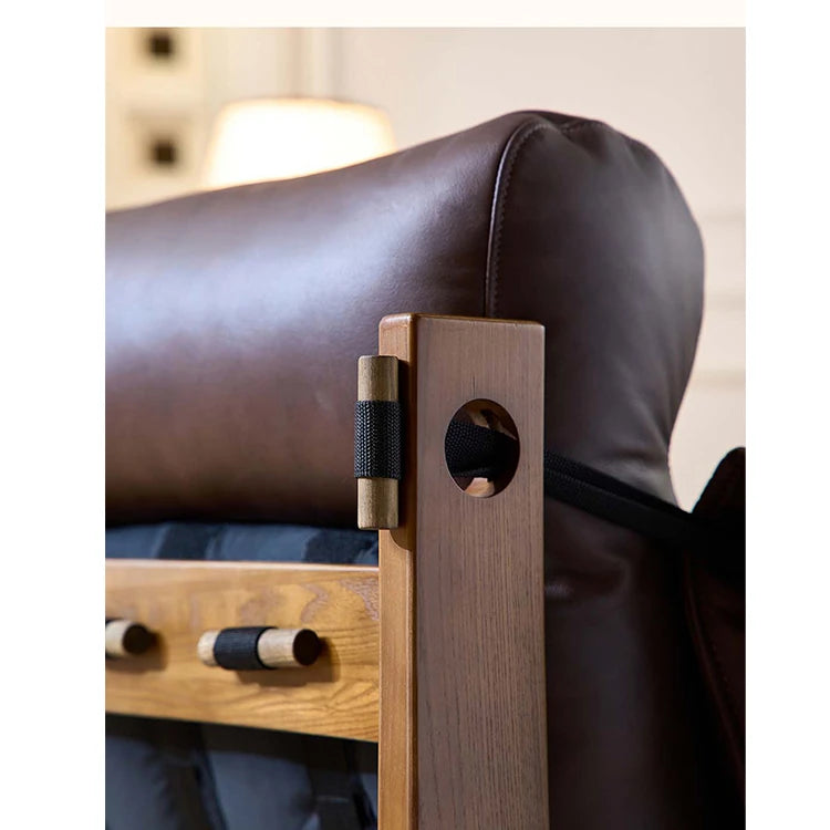 Luxurious Genuine Leather Chair - Stylish Comfort for Modern Living Rooms fme-3130