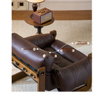 Luxurious Genuine Leather Chair - Stylish Comfort for Modern Living Rooms fme-3130