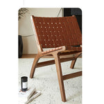 Stylish Faux Leather Lounge Chair – Modern Design for Cozy Living Spaces fme-3131