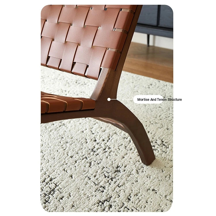 Stylish Faux Leather Lounge Chair – Modern Design for Cozy Living Spaces fme-3131