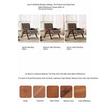Stylish Striped Accent Chair with Wooden Frame - Perfect for Modern Living Rooms and Cozy Nooks fme-3134