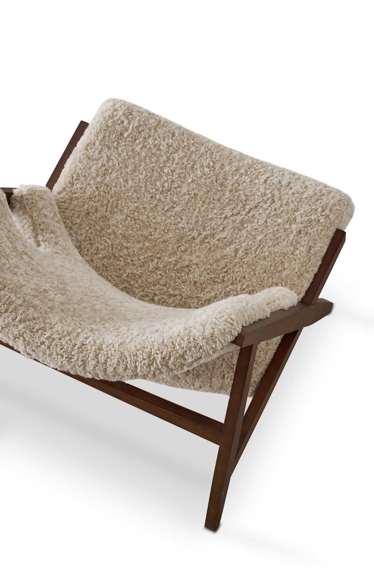 Stylish Cashmere Ash Wood Chair for Cozy Living Spaces - Perfect for Reading and Relaxation fme-3136