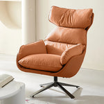 Stylish Faux Leather Down Lounge Chair – Modern Comfort with a Chic Design fme-3139