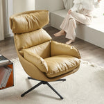 Stylish Faux Leather Down Lounge Chair – Modern Comfort with a Chic Design fme-3139