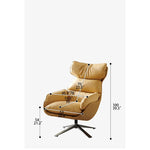 Stylish Faux Leather Down Lounge Chair – Modern Comfort with a Chic Design fme-3139